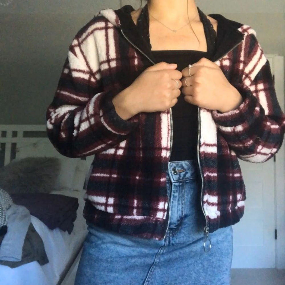 Flannel Sherpa jacket